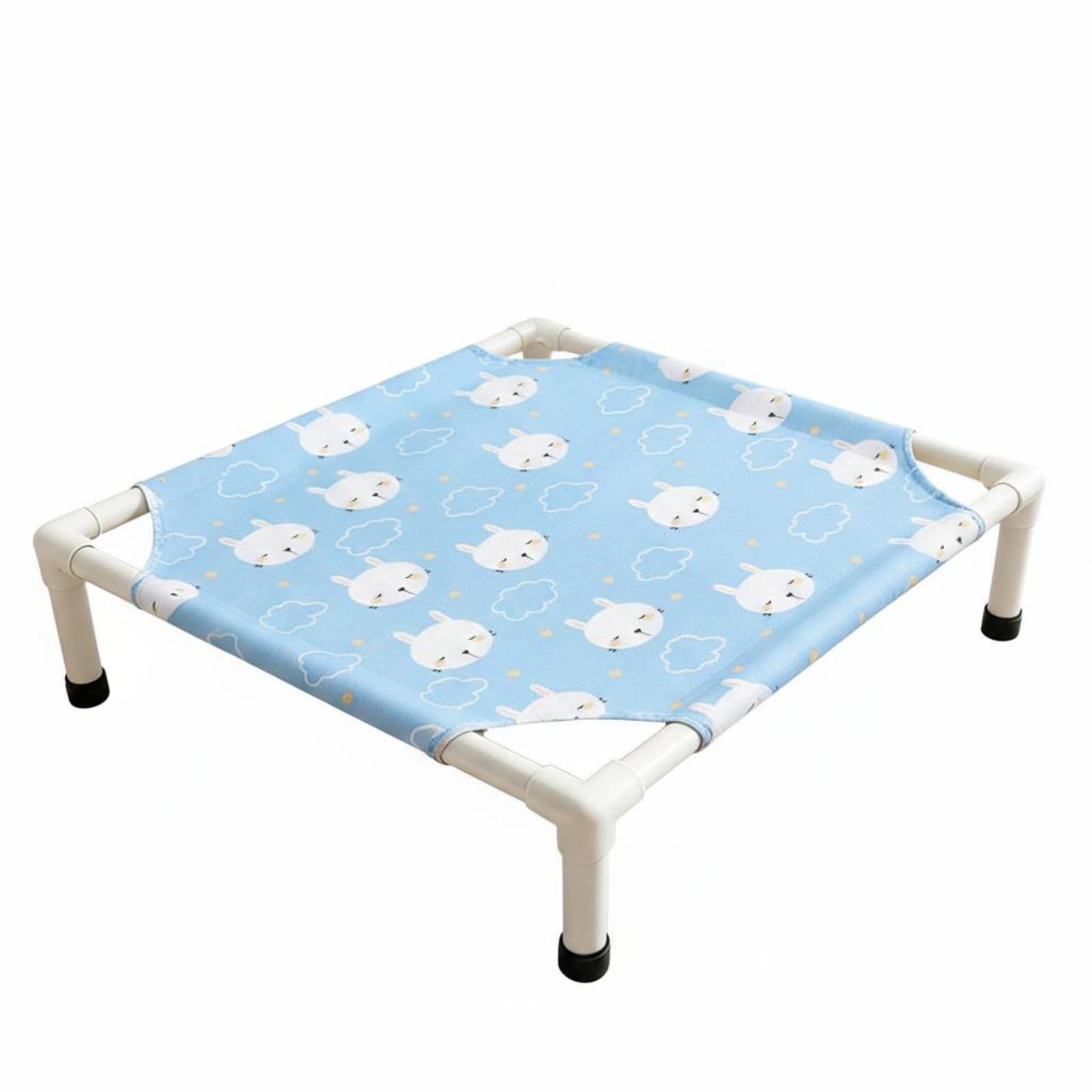 Merishopp Detachable Elevated Dog Bed YearRound Raised Dog Bed Washable Mesh Pet Cot Above the Ground for Small Dogs, S, Blue R