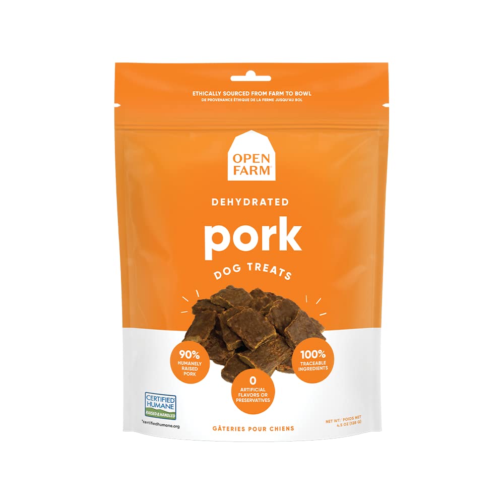Open Farm Dehydrated Grain-Free Pork Treats 4.5 Ounces