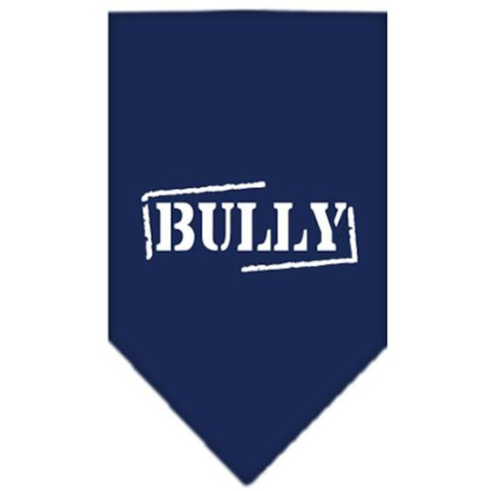 Mirage Pet Products Bully Screen Print Bandana for Pets, Small, Navy Blue
