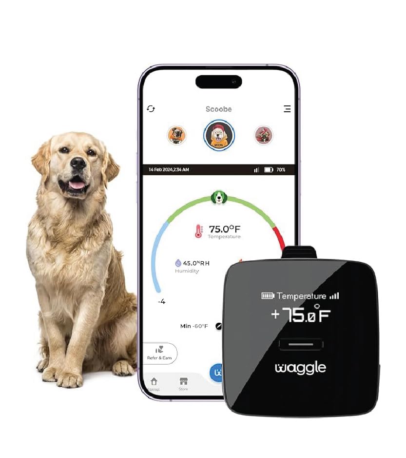 Waggle Rv/Pet Safety Temperature Monitor - Pro (Gps) | 4G Lte, Instant Power Outage/Temp/Humidity Alerts | Gps & Geofencing For Rvers.