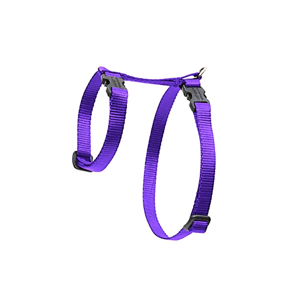 Lupinepet Basics 1/2' Purple 9-14' H-Style Harness For Small Pets