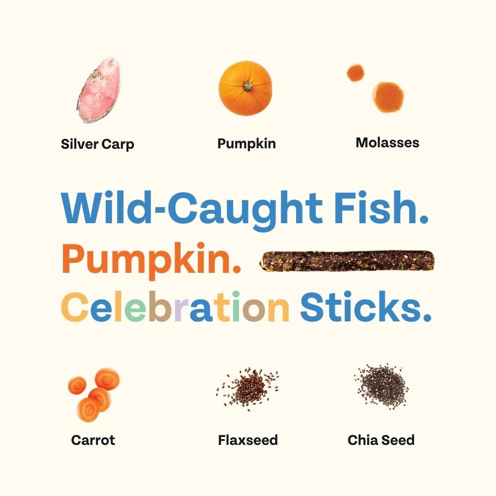 Chippin Giftable Soft Dog Treat | Wild-Caught Fish & Pumpkin Jerky for Dogs | Dog Birthday, Adoption, No Chicken, Grain-Free, Hy