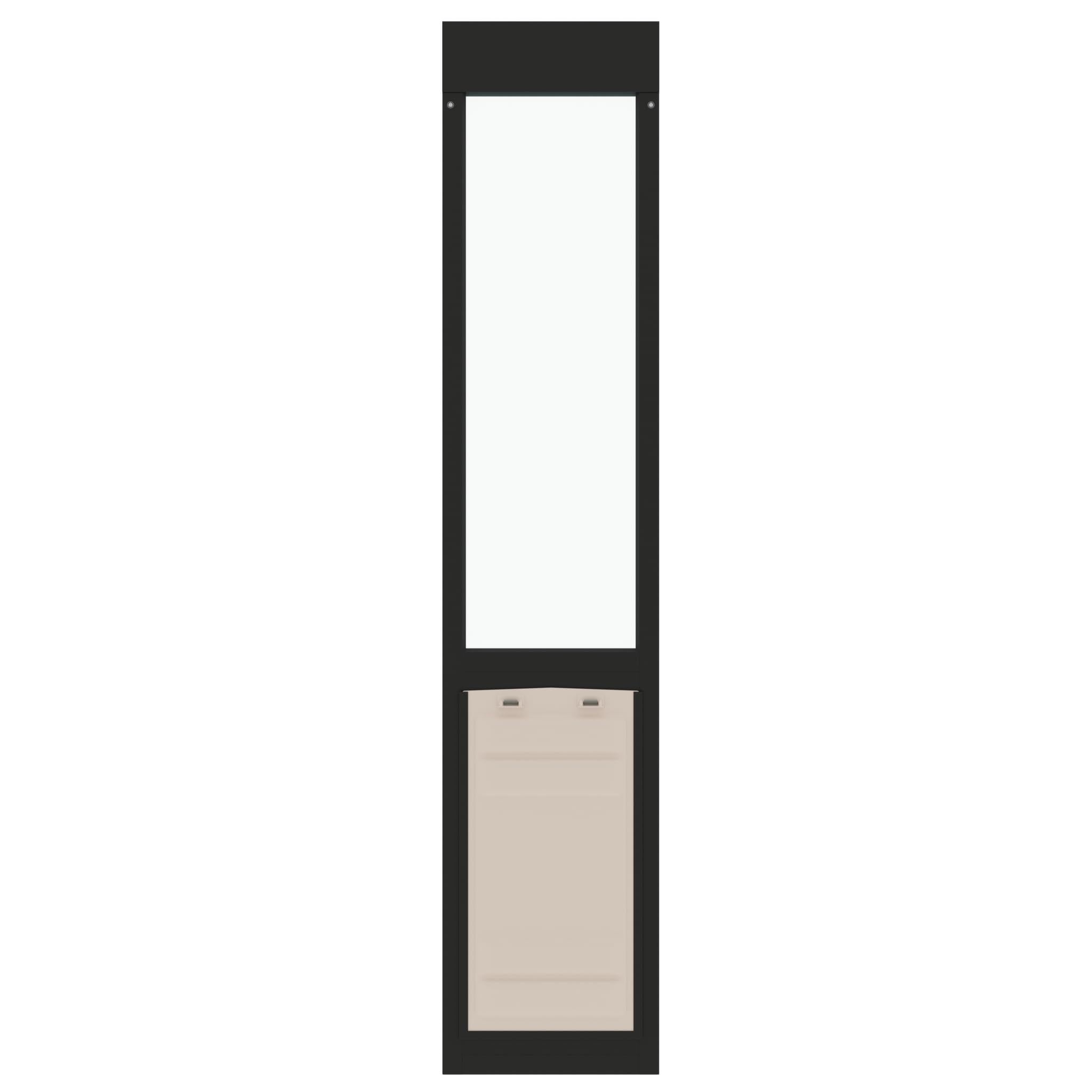 Liberty Pet Door For Sliding Glass Door | Aluminum Frame With Closing Cover For Home & Rentals | Clear Glass | Black, Xl Flap, 7