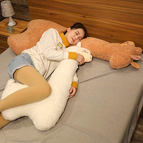 Ryttir 40 Inch 15% Chubbier Large Llama Stuffed Animal,Soft Weighted Llama Plush Stuffed Llama Body Pillow for Kids and Adults -