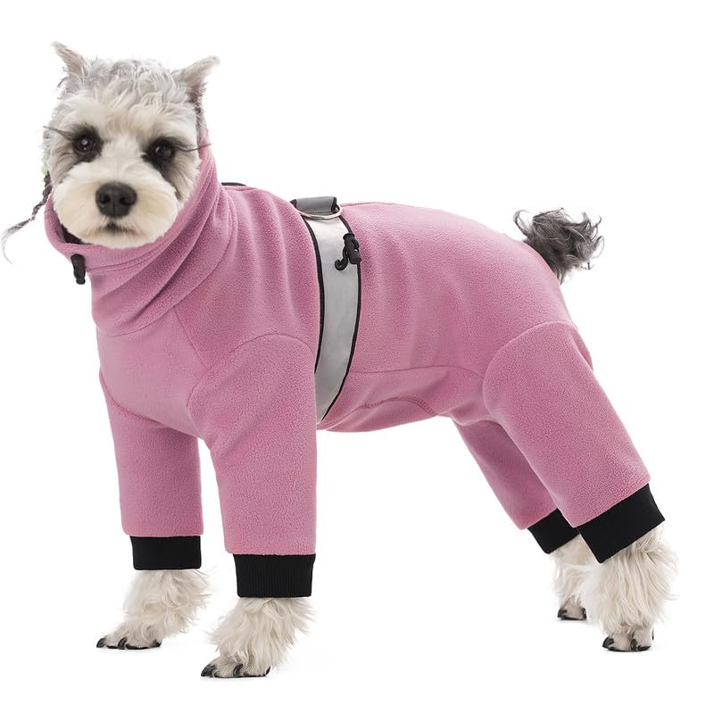 Polar Fleece Coats For Small Dogs, Four-Legged Warm Pajamas Bodysuit, Winter Jacket Sweater Vest For Small Medium Dogs