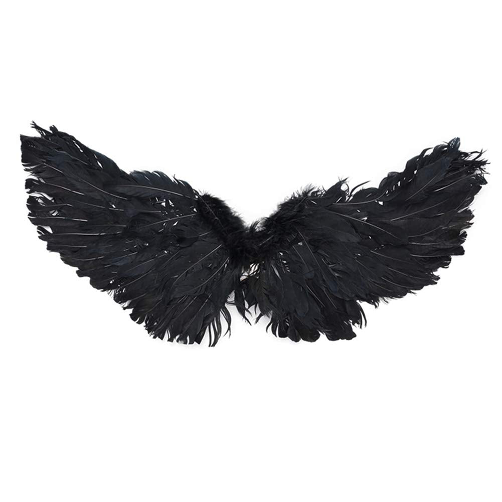 WeeH Pet Halloween Costume Cosplay Angel Devil Black White Wing for Dog Cat Rabbit Piggy - Funny Gift at Halloween Party Anime T