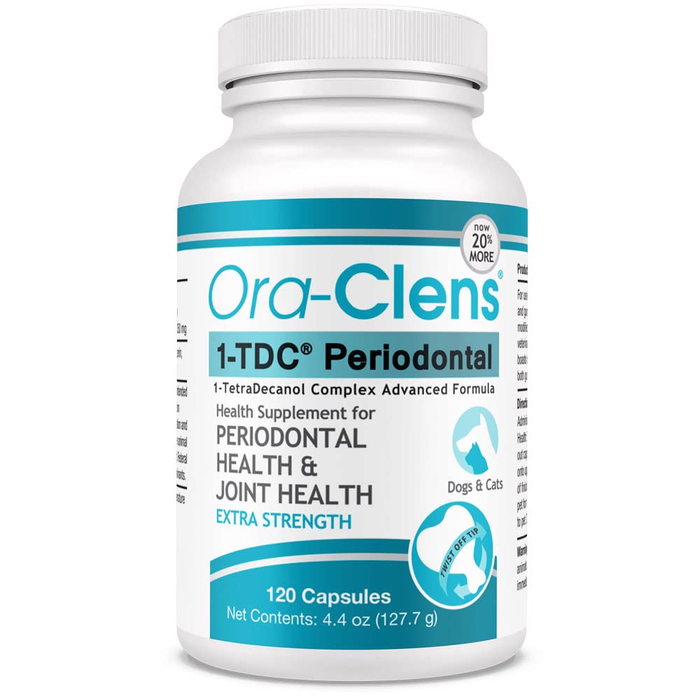 Ora-Clens 1-TDC Periodontal Supplement ES for Dog & Cat, Supports Oral, Hip & Joint Health, Muscle & Stamina Recovery, Skin & Co