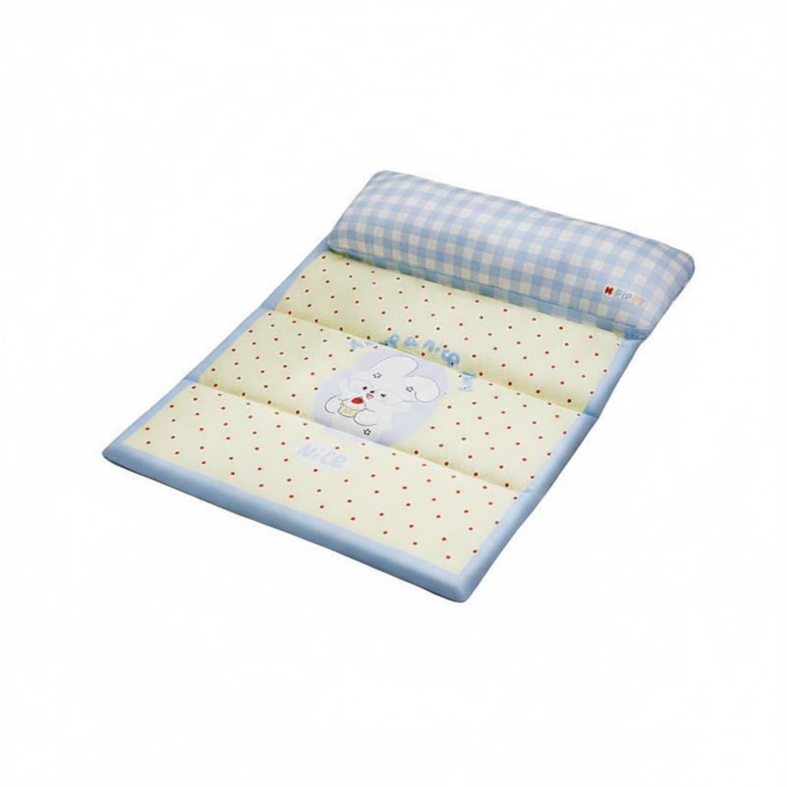 Easy to Clean Foldable Pet Mat with Pillow WearResistant Waterproof Dog Sleeping Pad DoubleSided TriFold Pet Sleeping Mat All