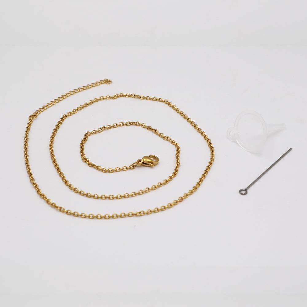 Fashion Pet Cremation Jewelry Stainess Steel Heart Keepsake Ashes Necklace Dog Cat Paw Memorial Urn Pendant(Gold-Pink)