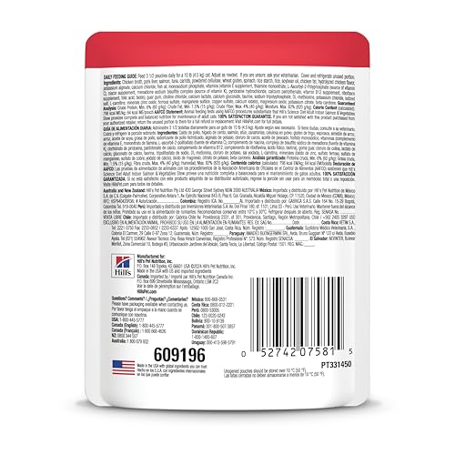 Hills Science Diet Indoor, Adult 1-6, Easy Litter Box Cleanup, Wet Cat Food, Salmon & Vegetables Stew, 2.8 oz Pouch, Case of 24