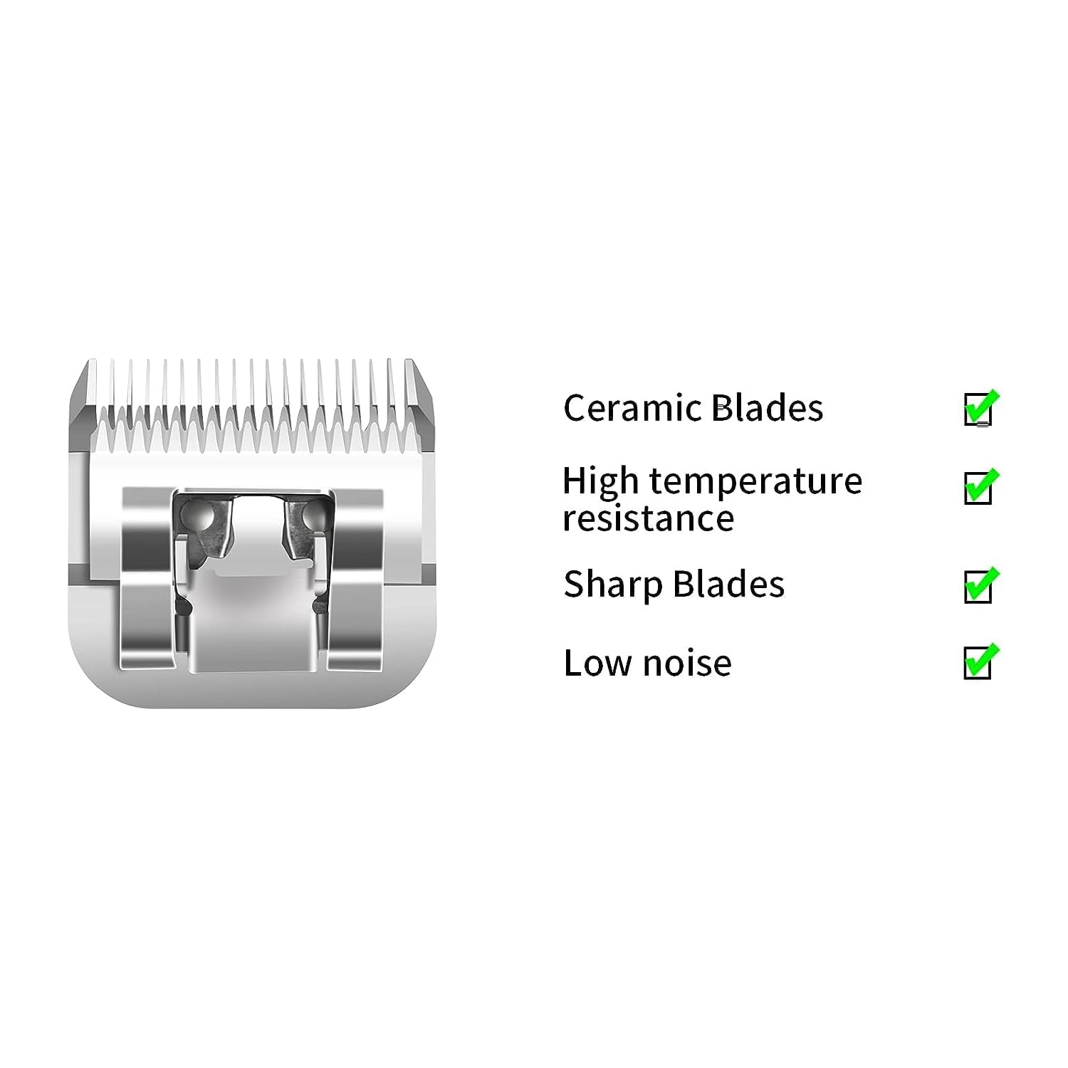 Professional Detachable Replacement Ceramic Blades Set,Compatible With Oster Classic 76/Star-Teq/Power-Teq Andi A*Dis Agc,Bdc,Bgc,Mbg Series Clippers (7 Pcs)
