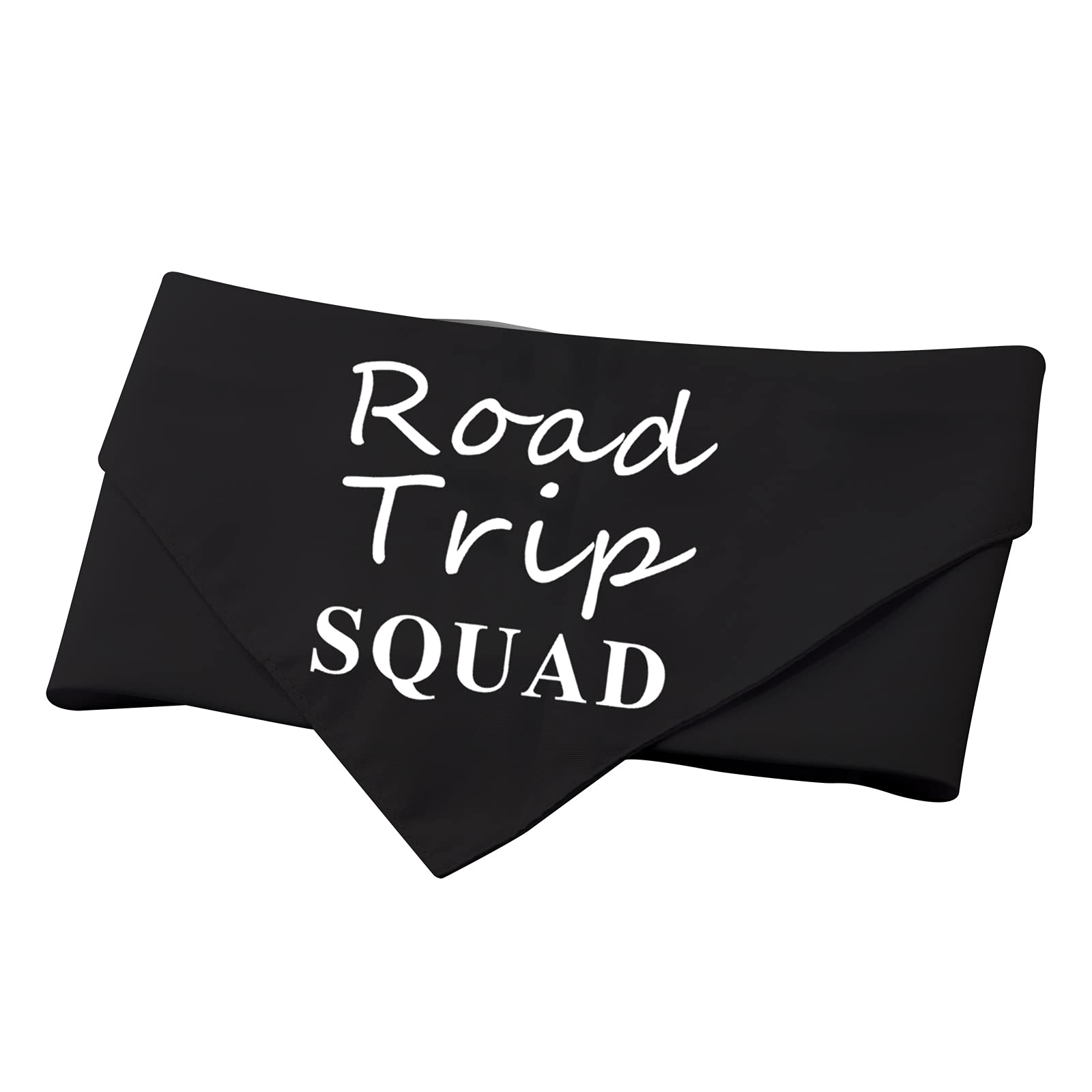 1 Piece Road Trip Squad Funny Dog Bandana Camping Dog Bandana Funny Dog Bandana (Road Trip Squad Black)
