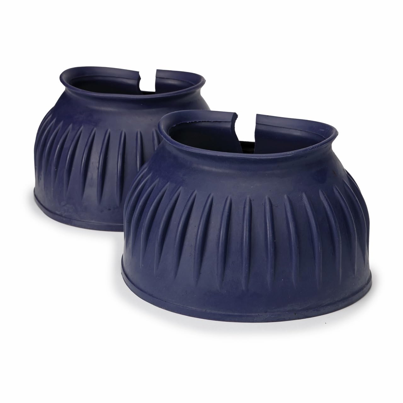 Shires Arma Over Reach Horse Bell Boots (Navy, Full)