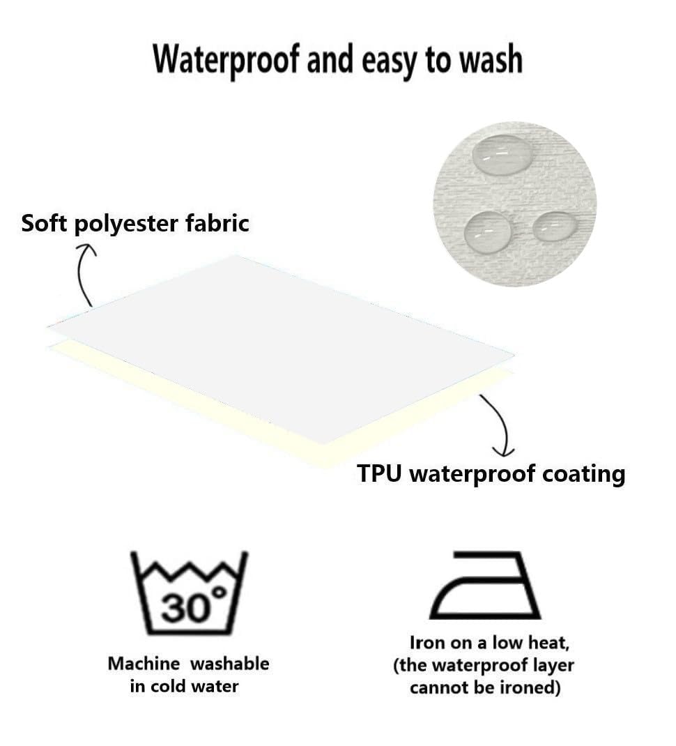 Eechicspace Waterproof Dog Bed Liner With Zipper Washable Extra Large For 54 X 44 Inch Dog Beds