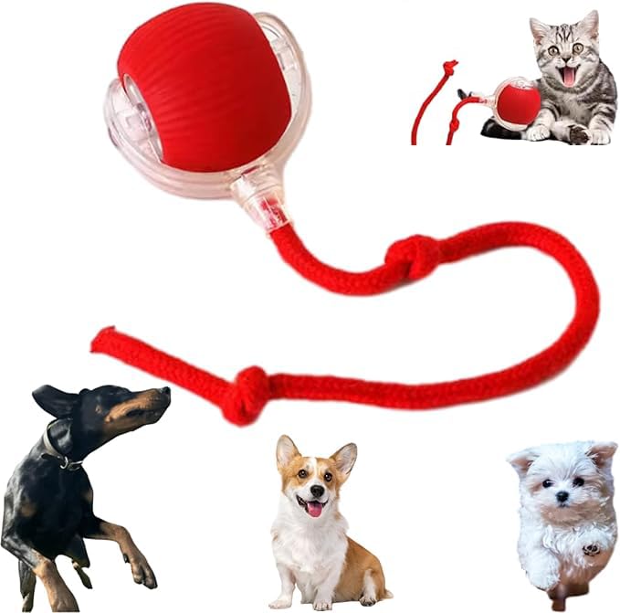 2025 New Electric Dog Ball Toy,Electric Ball Dog Toy For Cat,360 Smart Automatic Interactive Rolling Dog Ball, Smart Interactive