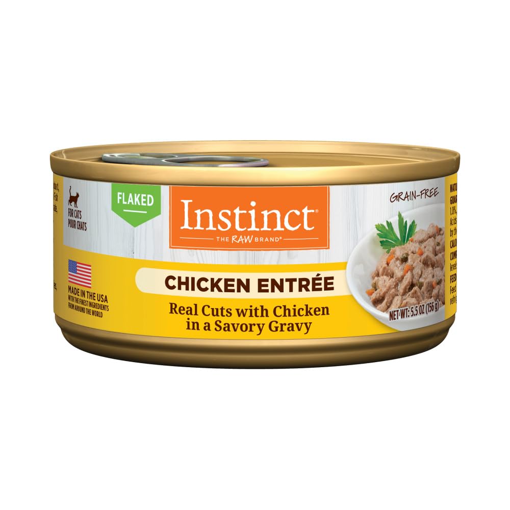 Instinct Flaked Chicken Entr  e Wet Cat Food 5.5 oz. Can