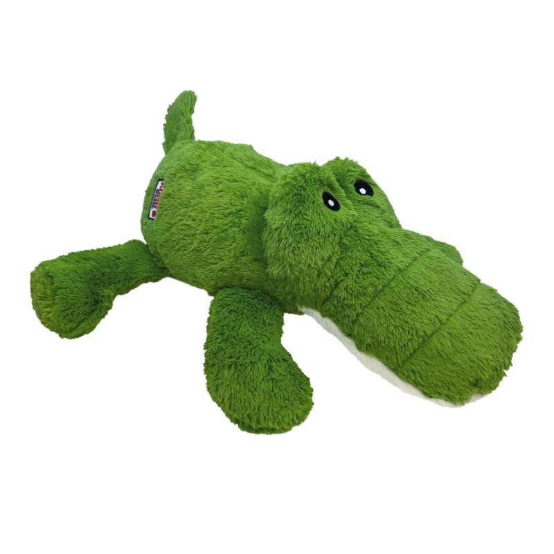 Kong Cozie Jumbo Ali The Aligator - Xl Sized Plush Dog Toy For Large And X-Large Breeds