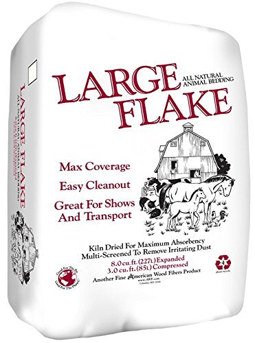 American Wood 25504 Fibers Flake Large Shaved Wood Bedding (Pack of 40)