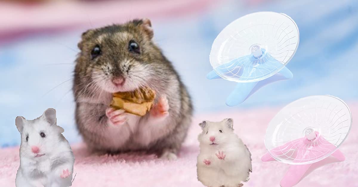 Hamster Flying Saucer Silent Running Exercise Wheel For Hamsters, Gerbils, Mice,Hedgehog And Other Small Pets Silent Running Whe