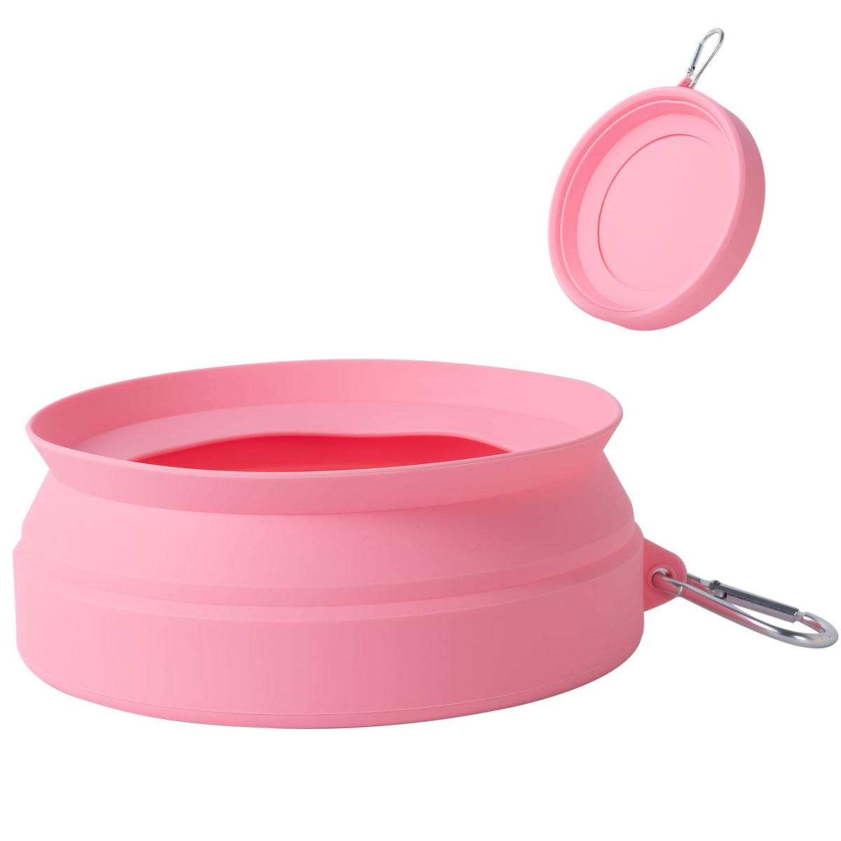 SLSON Spill Proof Dog Water Bowl for Cars,Collapsible No Splash Dog Travel Bowls Integrated Molding Portable Pet Bowl for Road T