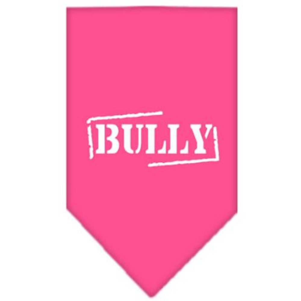 Mirage Pet Products Bully Screen Print Bandana for Pets, Large, Bright Pink