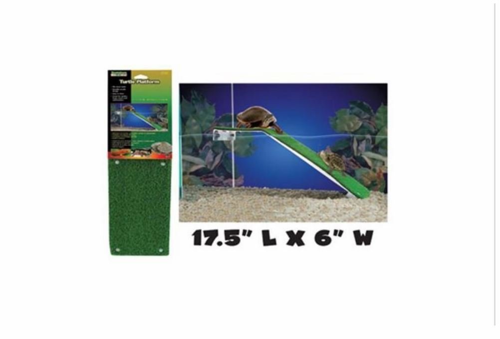 Penn-Plax Reptology Turtle Basking Platform Ramp – Also Great For Frogs, Newts, Salamanders, And Axolotls – 17.5” X 6”