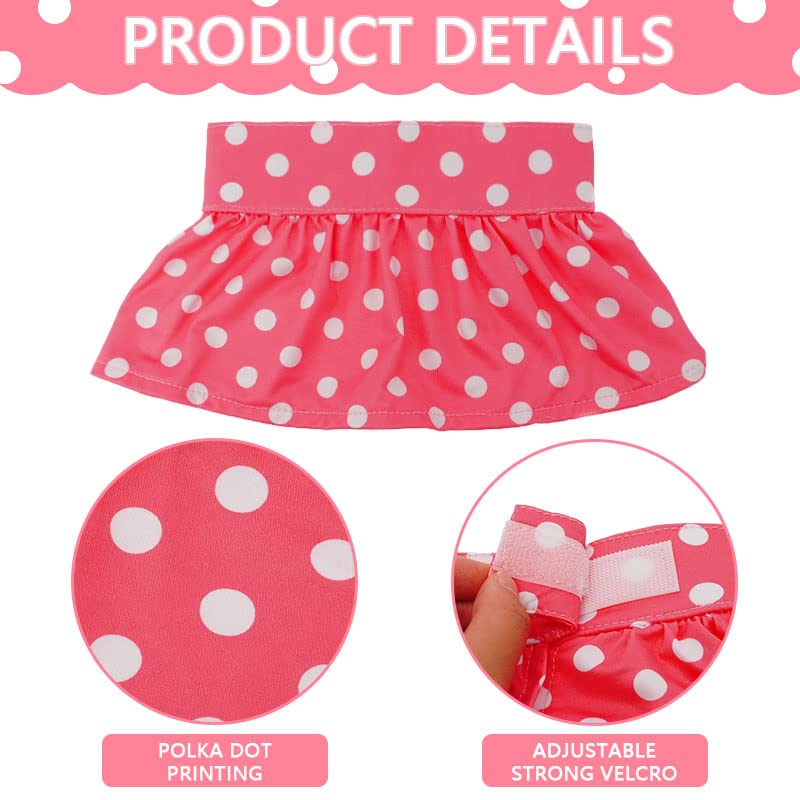 Dog Bikini Swimsuit Doggie Bathing Dress Puppy Beach Clothes For Puppy Kitten(Pink,Medium)