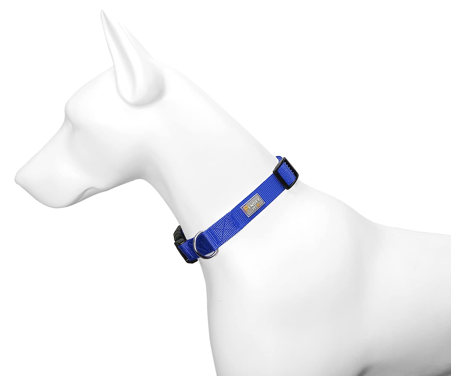 Penseepet Blue Dog Collar Basic Adjustable Dog Collars For Puppy Small Medium Large Dogs Girls With Breathable Quick Release Nyl