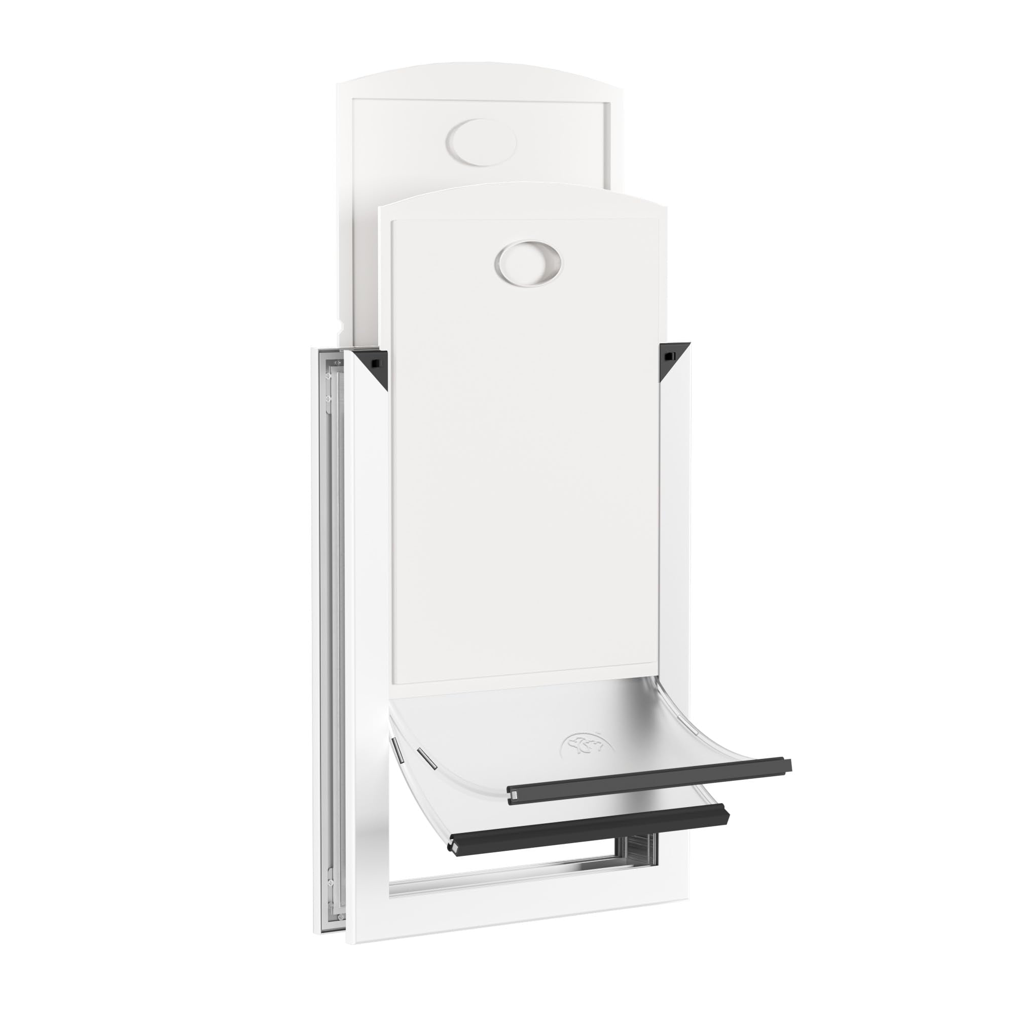[Rescumascer] Aluminum Xl Dog Door For Door, Extra Large Dog Door With Double Magnetic Flaps, Two Sliding Lock Panels Included, 