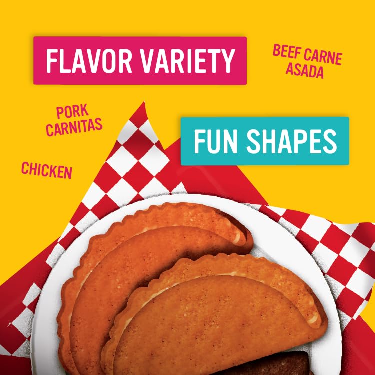 Blue Dog Bakery Tasty Tacos Snacks | Small, Soft Chicken, Beef, Pork Flavors | Natural Healthy Dog Treats | Ruffy s Food Trucks