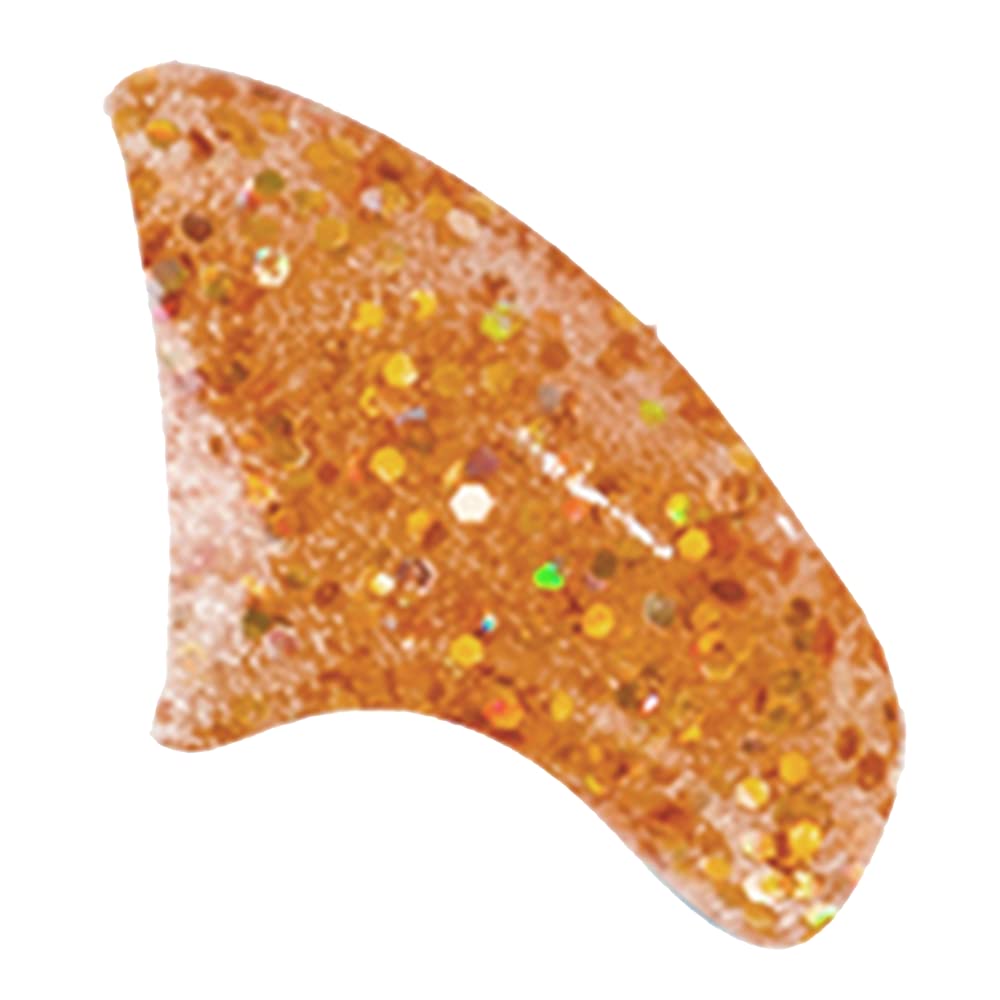 Purrdy Paws 40 Pack Soft Nail Caps for Cat Claws Gold Glitter Medium