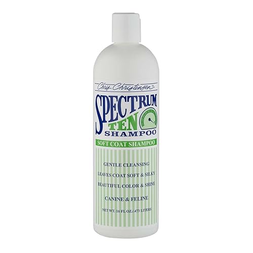 Chris Christensen Spectrum Ten Dog Shampoo, Groom Like A Professional, Gentle Cleansing, Gorgeous Shine, Made In Usa, 473Ml