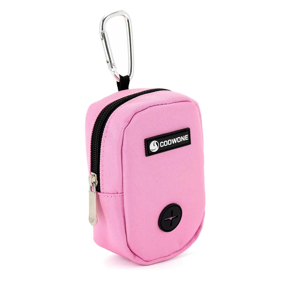 COOWONE Dog Treat Pouch with Clip, Treat Pouches for Pet Training, Small Dog Treat Container Treat Bag for Leash, Waterproof Dog