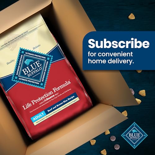 Blue Buffalo Life Protection Formula Adult Dry Dog Food, Helps Build and Maintain Strong Muscles, Made with Natural Ingredients,
