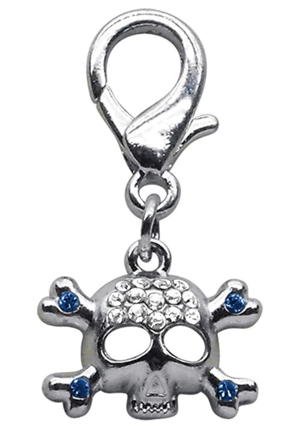 Mirage Pet Products Lobster Claw Skull Charm Clear