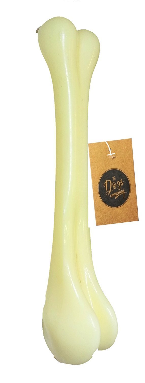 The Pets Company Plastic Dog Bone Chew Toy, Puppy Teething Toy, 9 Inches