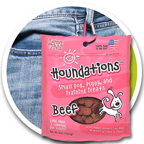 Loving Pets Houndations Beef Training Treats Dog Treat, 4 Oz/One Size, Multi (8151)