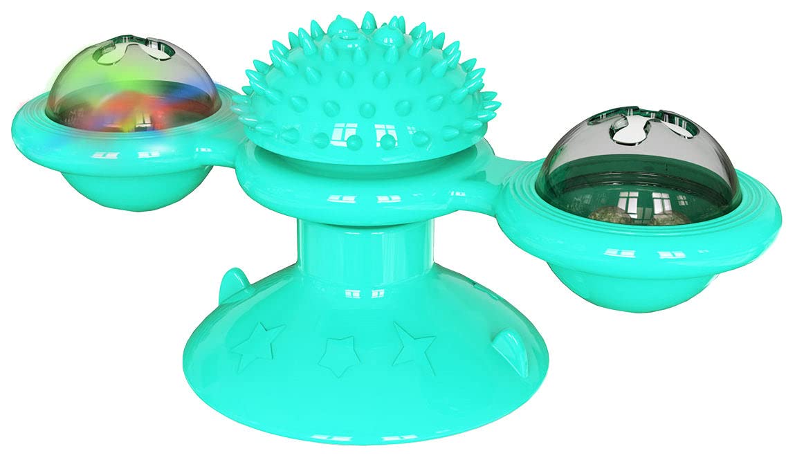 Pet Life  'Windmill' Rotating Suction Cup Spinning Cat Toy