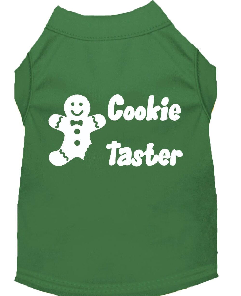 Mirage Pet Products 12-Inch Cookie Taster Screen Print Shirts for Pets, Medium, Aqua