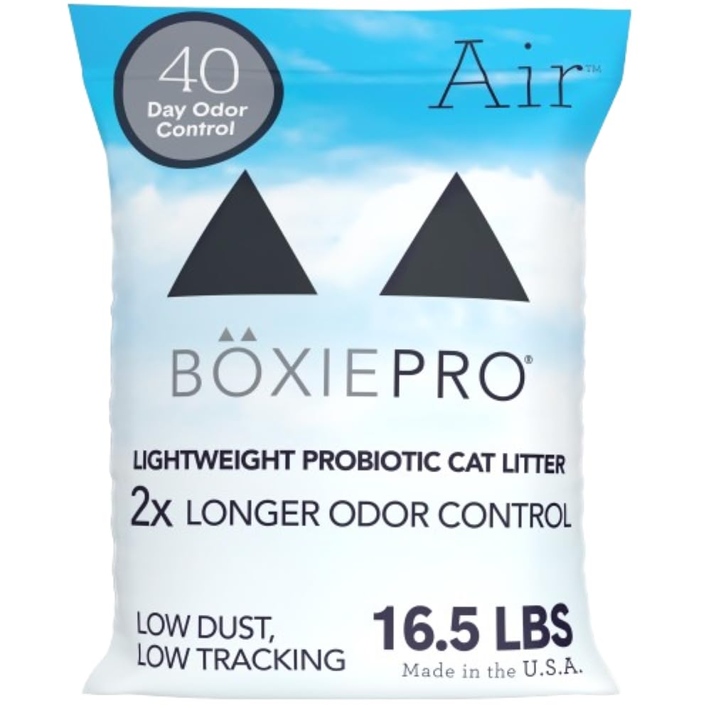 Boxie Probiotic Cat Litter, Lightweight 40-Day Odor Control, Clumping, 16.5Lb