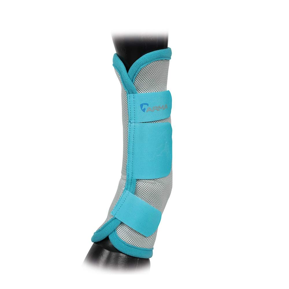 Shires Equestrian Horse Airflow Turnout Socks Teal Cob