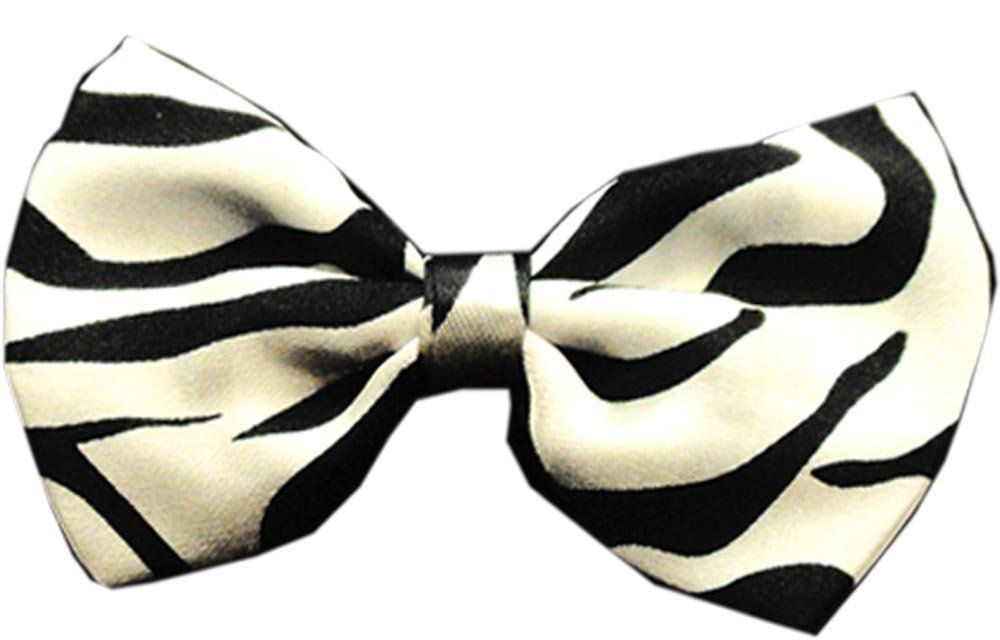 Pet, Dog and Cat Bow Ties, &quot;Animal Prints&quot; *Choose from Zebra or Leopard Print!* Elastic Band Zebra Print