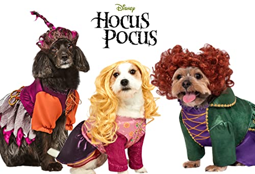 Rubies Disney Hocus Pocus Sarah Sanderson Pet Costume And Wig For Themed Parties And Halloween, As Shown, Large