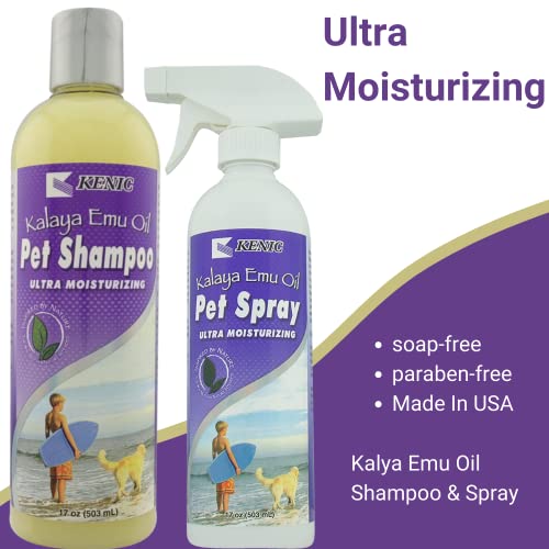 Kenic Kalaya Emu Oil Pet Shampoo, 17-Ounce, Yellow (K5710)