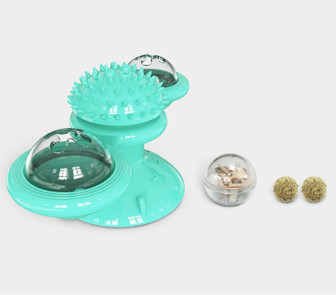 Pet Life  'Windmill' Rotating Suction Cup Spinning Cat Toy