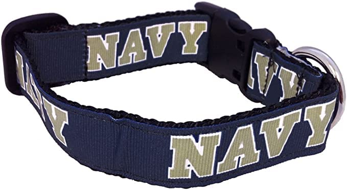 College Dog Collar (X-Small, Navy)