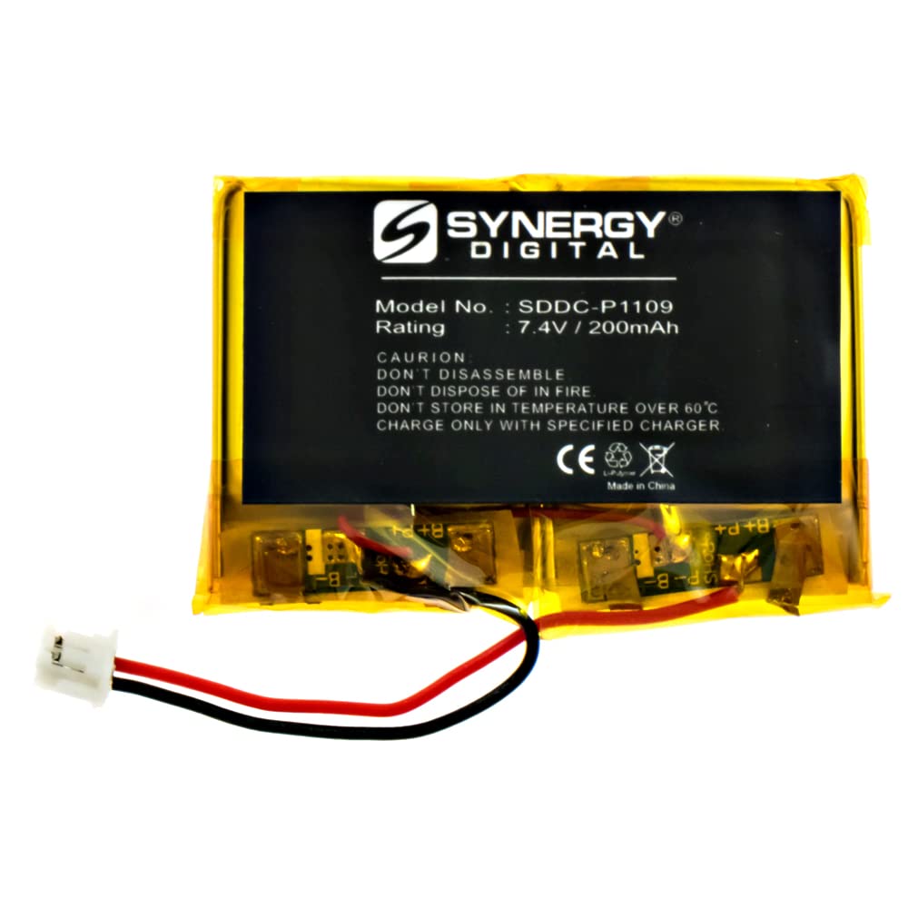 Synergy Digital Dog Collar Battery, Works with SportDOG HoundHunter SD-3225 SR-300 rec Dog Collar, (Li-Pol, 7.4V, 200 mAh) Ultra