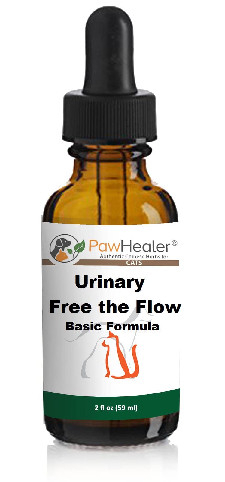 Cat & Small Dogs  Bladder Remedy for Stones & Crystals: 2 fl oz (59 ml)  Urinary Free The Flow  Basic  Works Great for Over 