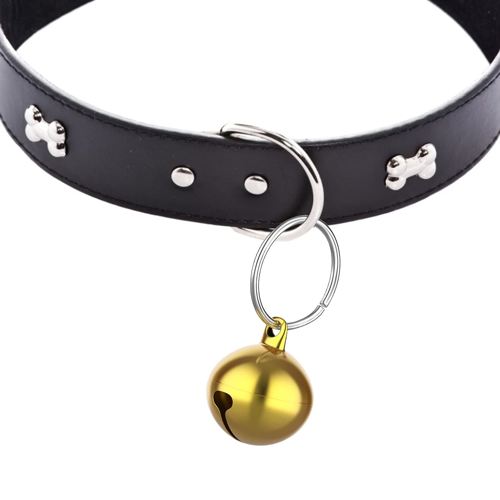 Molain 24Pcs Cat Bells & Dog Collar Bells With Keyrings, Training Jingle Bell Collar Pendant Pet Accessories Festival Party Diy Small Bells(Mixed Color)