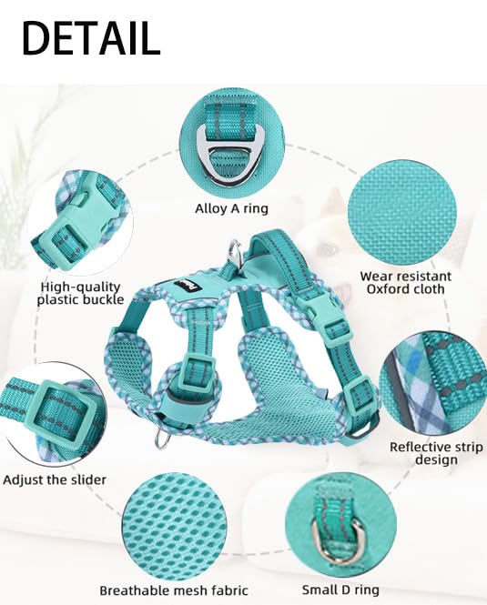 Petank Dog Harness Large Sized Dog, Puppy Harness Large Size Dog For Dog Training Walking, No Pull Dog Harness For Large Dogs, L